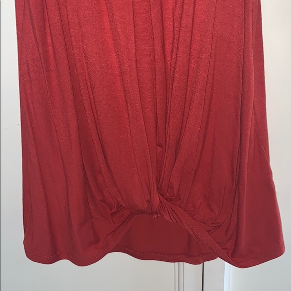 Rust Front Knot Tank Top - Picture 4 of 5